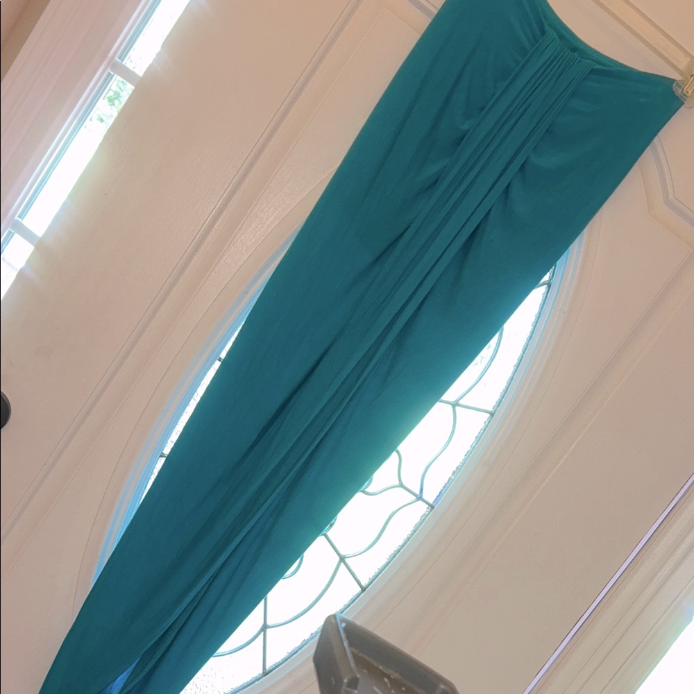 Teal Maxi Skirt vintage Bebe
